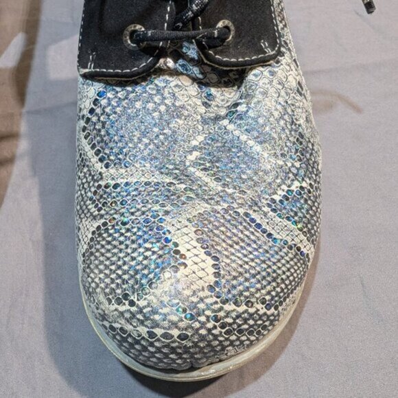 Eject Prophecy Aryn Trail Mark Oxford Pump Black and Metallic Women Size 41 - Picture 3 of 10